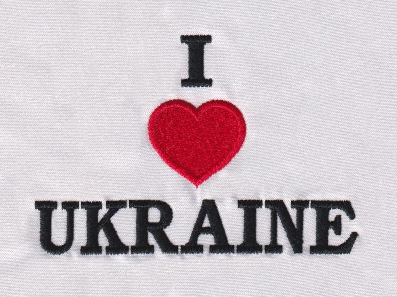 I LOVE UKRAINE embroidery design preview