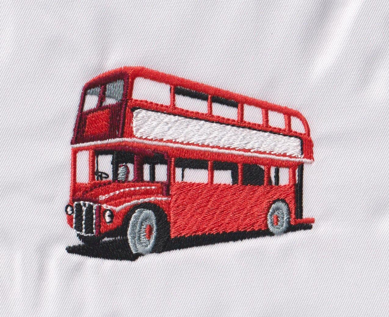 London Bus embroidery design preview