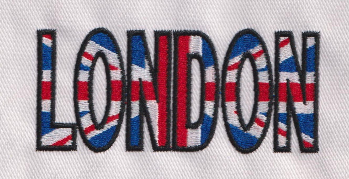 London Flag Final embroidery design preview
