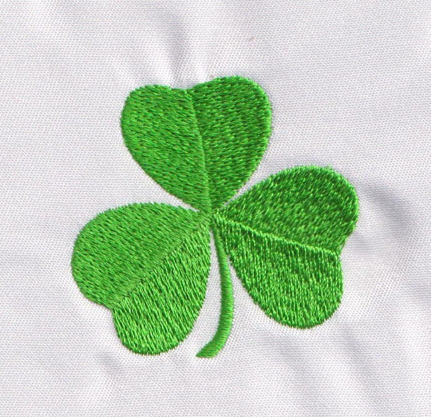 Shamrock scan embroidery design preview