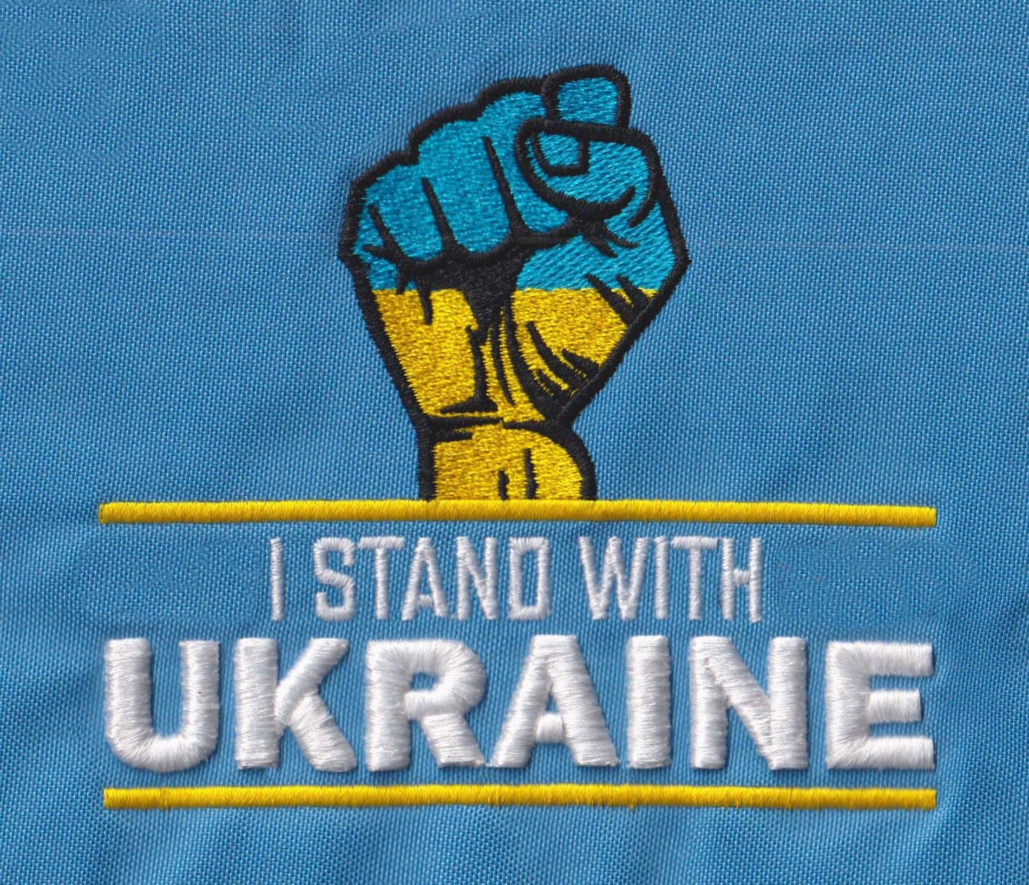 Stand With Ukraine 3D Embroidery Design embroidery design preview