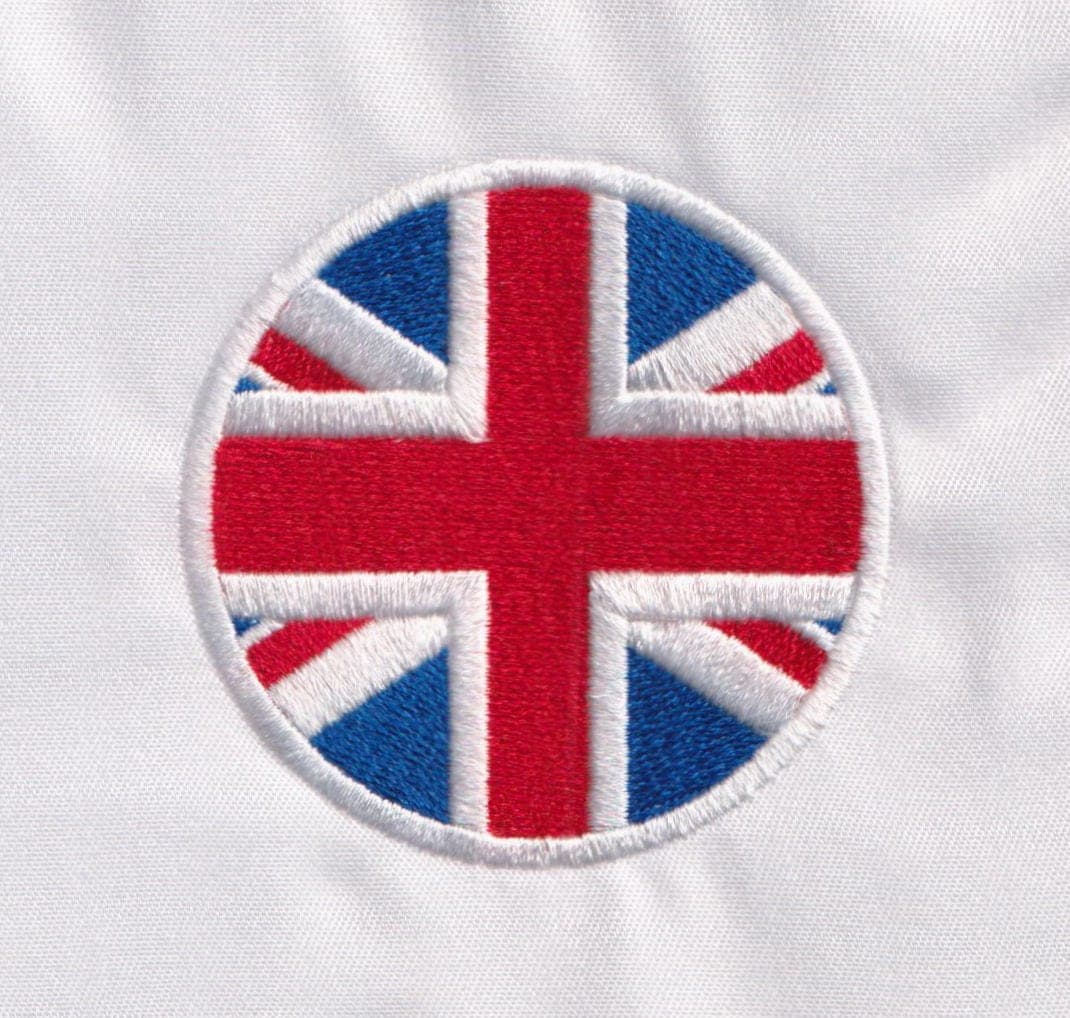 Union Jack Round 6cm embroidery design preview