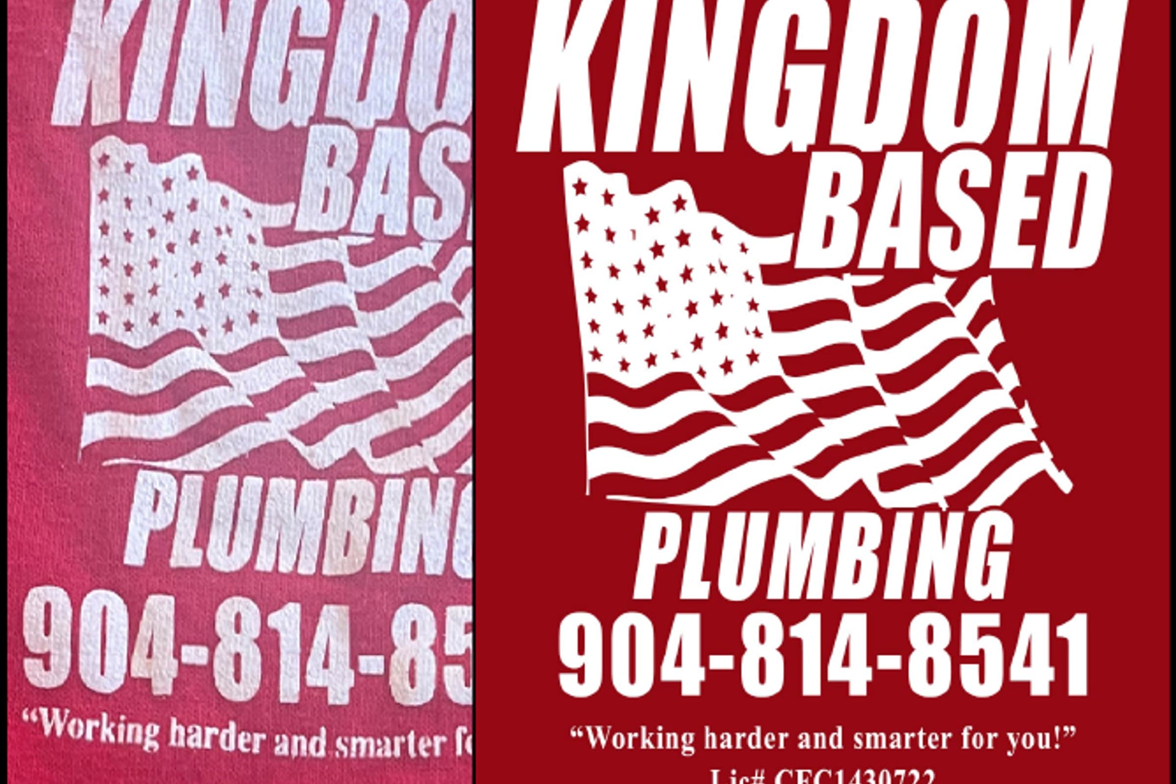 Before and after vector conversion